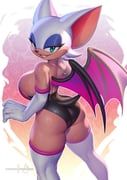 rouge_the_bat, sonic_(series), pakwan008, 1girl, animal_ears