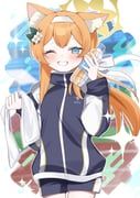 mari_(blue_archive), mari_(track)_(blue_archive), blue_archive, tsushima_shigure, 1girl