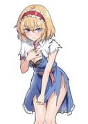 alice_margatroid, touhou, kiyo_(kiyo_mariari), 1girl, black_bra