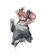 kasane_teto, utau, kanji_(nievart), 1girl, :d