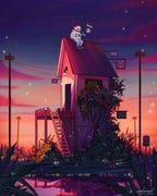 original, laura_el, building, bush, house