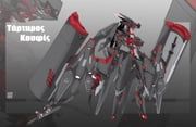 original, de.su, anime_coloring, armor, arrow_print