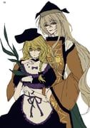 kirisame_marisa, matara_okina, teireida_mai, touhou, dubiansuhai
