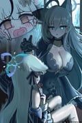 kokona_(blue_archive), shiroko_terror_(blue_archive), blue_archive, solharuu, 2girls
