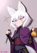 tenma_maemi, phase_connect, chenki_(chenki), 1girl, alternate_costume