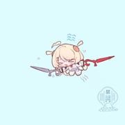 phoenix_reffaella, zenless_zone_zero, 7mb_yut, 1girl, >_<