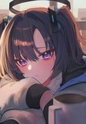 yuuka_(blue_archive), blue_archive, sirong_e, 1girl, black_coat