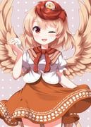 niwatari_kutaka, touhou, ruu_(tksymkw), 1girl, animal_on_head