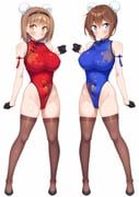 amasawa_chigusa, hotaka_mai, original, kazuma_(kazumav), 2girls