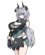 eldreda_sunbringer, zenless_zone_zero, aaaaqwilo, 1girl, bangboo_(zenless_zone_zero)