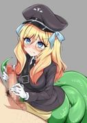 jashin-chan, jashin-chan_dropkick, ufufuto, 1boy, 1girl