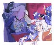 furina_(genshin_impact), genshin_impact, ess_dao, 1girl, ahoge