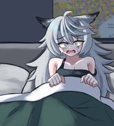 lappland_(arknights), arknights, mintmosse, ahoge, animal_ears