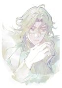 pantalone_(genshin_impact), genshin_impact, bluuuuesis, 1boy, ahoge