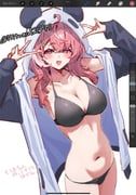 sasaki_saku, nijisanji, hitanu, 1girl, :d