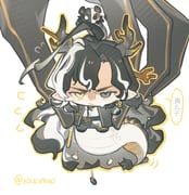 chongyue_(arknights), wang's_cat_(arknights), wang_(arknights), arknights, zamao_(zaza)