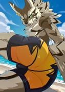 seth_(housamo), tokyo_afterschool_summoners, nukumorigakari, 1boy, animal_ears