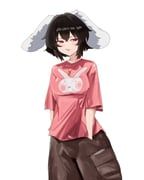 inaba_tewi, touhou, ranguiri, 1girl, alternate_costume