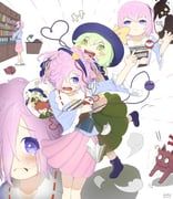 kaenbyou_rin, kaenbyou_rin_(cat), komeiji_koishi, komeiji_satori, touhou