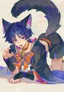scaramouche_(genshin_impact), scaramouche_(harbinger)_(genshin_impact), genshin_impact, kaine_x3c, 1boy