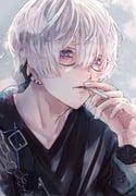 original, inanaki_nek, 1boy, black-framed_eyewear, black_shirt
