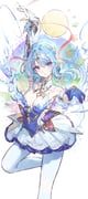 odette_(genshin_impact), genshin_impact, mangsik, 1girl, arm_up