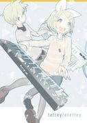 kagamine_len, kagamine_rin, vocaloid, vocaloid-tachi_ga_tada_tettey-terettey_suru_dake_(vocaloid), gyari_(imagesdawn)