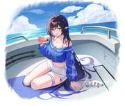 triss_(closers), closers, 1girl, bare_shoulders, belt