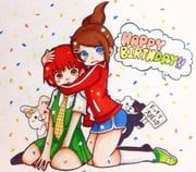 asahina_aoi, koizumi_mahiru, monokuma, monomi_(danganronpa), danganronpa:_trigger_happy_havoc