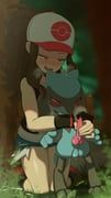 hilda_(pokemon), riolu, pokemon, pokemon_black_and_white, greatm8