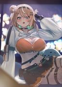 azarashii_(igarashi_rika), igarashi_rika, igarashi_rika_(2nd_costume), nijisanji, doidamon