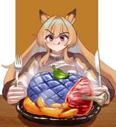 ceobe_(arknights), arknights, mintmosse, 1girl, :3