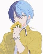 aoyagi_touya, project_sekai, llli_illli_illl, 1boy, blue_hair