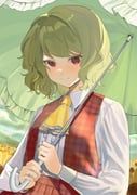 kazami_yuuka, touhou, harimoto_09, 1girl, ascot