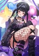 kirby, kuromi, piplup, senri_ayumu, senri_ayumu_(1st_costume)