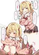hoshikawa_sara, hoshikawa_sara_(4th_costume), nijisanji, mm_(mm_chair), 1boy