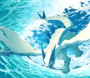 lugia, pokemon, shibaban7, blue_eyes, blue_theme