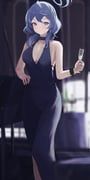 ako_(blue_archive), ako_(dress)_(blue_archive), blue_archive, jianjia, 1girl