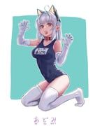 admi_(nikke), goddess_of_victory:_nikke, runao_noire, 1girl, ahoge