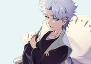 hitsugaya_toushirou, bleach, ibaraki_shun, 1boy, asymmetrical_hair