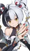 dialyn_(zenless_zone_zero), zenless_zone_zero, odd_(hin_yari), 1girl, bare_shoulders