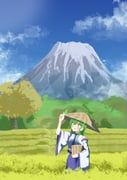 kochiya_sanae, touhou, gasubanana, 1girl, ajirogasa