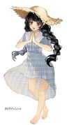 yatadera_narumi, touhou, mimino_courou, 1girl, alternate_costume