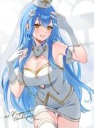 namiji_freesia, indie_virtual_youtuber, helga_(_hlg67), 1girl, bare_shoulders