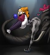 original, nlebo_hentai, 1girl, 1other, animal