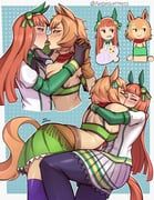 silence_suzuka_(innocent_silence)_(umamusume), silence_suzuka_(umamusume), taiki_shuttle_(umamusume), taiki_shuttle_(wild_frontier)_(umamusume), umamusume