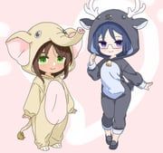 kaneshiya_sitara, momoshina_fumika, alice_gear_aegis, shizuna_(euorobib1059), 2girls