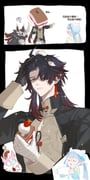 beaubeanie_(honkai:_nexus_anima), blade_(honkai:_star_rail), cublade_(honkai:_nexus_anima), honkai:_nexus_anima, honkai:_star_rail