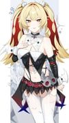 claret_flint, zenless_zone_zero, umiinu_(umi_inu11), 1girl, bare_shoulders