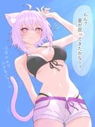 nekomata_okayu, hololive, warg_game, 1girl, animal_ears